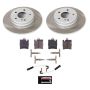 PowerStop SC621 Semi-Coated Rotor and Low-Dust Ceramic Brake Pad Kit