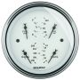 AutoMeter Gauge Quad 3-3/8in. 0 Ohm(e) to 90 Ohm(f)Elec Old Tyme White