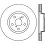 StopTech Sport Slotted 91-95 Toyota MR2 Cryo Front Right Rotor