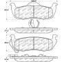 StopTech 05-10 Jeep Grand Cherokee Street Select Rear Brake Pads