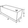 Tradesman 73750 Steel Full-Mid Size Vertical Liquid Storage Tank - Black