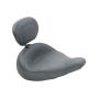 Mustang Motorcycle 79549 Mustang 83-21 Harley Electra Glide,Rd King Police Std Touring Solo Seat w/Driver Backrest - Black
