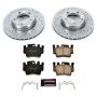 PowerStop K1698 Z23 Daily Driver Carbon-Fiber Ceramic Brake Pad and Drilled & Slotted Rotor Kit