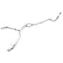 AWE Tuning 3020-32024 Audi B9 A4 Track Edition Exhaust Dual Outlet - Chrome Silver Tips (Includes DP)