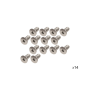 Kentrol 97-06 Jeep Wrangler Windshield Bolts 14 Pack Stainless