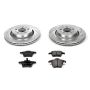 PowerStop K3039 Z23 Daily Driver Carbon-Fiber Ceramic Brake Pad and Drilled & Slotted Rotor Kit