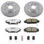 PowerStop K2276-26 Z26 Street Performance Ceramic Brake Pad and Drilled & Slotted Rotor Kit