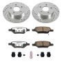 PowerStop K1617-26 Z26 Street Performance Ceramic Brake Pad and Drilled & Slotted Rotor Kit