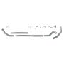 Diamond Eye Performance K4212S-RP Diamond Eye KIT 4in TB MFLR RPLCMENT PIPE SGL SS: 98.5-02 DODGE CUMMINS 5.9L