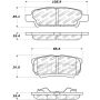 Stoptech 305.10370 Street Select Brake Pads - Front