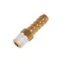 Kleinn Air Horns 53818B Kleinn Barbed Fitting - 1/8In M NPT to 3/8In OD Tubing