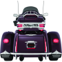 Kuryakyn 7220 Rear Mud Flaps For Trikes Chrome