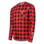 USWE 80951061400105 Flannel Long Sleeve Lightweight Off-Road Jersey Flame Red - Medium