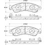 Stoptech 305.04120 Street Select Brake Pads - Rear
