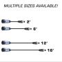 Rugged Radios CS-OFF-16 OFFROAD Straight Cable to Intercom (Select Length) 16 Feet