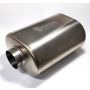 Ticon 116-07613-0100 Industries 3in Oval Titanium Muffler 3in Center In / 3in Out - 12in Overall Length 1mm/.039in