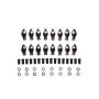 Top Street Performance 60167 TSP Cast Steel Roller Rocker Arms, Chevy Small Block, 1.6 Ratio, 7/16 in. Stud