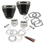 S&S Cycle 91-7707 84-99 BT 96in 3-5/8in Big Bore Cylinder & Piston Kit For S&S SH96 Engines - Wrinkle Black