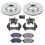 PowerStop KCOE5202 OE Stock Replacement Low-Dust Ceramic Brake Pad, Rotor and Caliper Kit