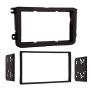 Metra 95-9011B Double DIN Mount Kit for 2005-Up Volkswagen Vehicles, (Matte black)