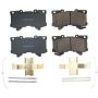 PowerStop 17-2442 PowerStop - Z17 Low-Dust Ceramic Brake Pads with Hardware