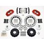 Wilwood 140-10493-DR Narrow Superlite 6R Front Hub Kit 14.00in Drill Red 79-81 Camaro