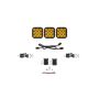 Diode Dynamics DD7251 SS5 Pro Universal CrossLink 3-Pod Lightbar - Yellow Driving