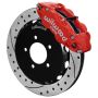 Wilwood 140-16847-DR 2013+ Honda Civic OEM 57mm Forged Narrow Superlite 6R Big Brake Front Brake Kit - Red