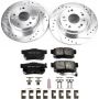 PowerStop K4989 Z23 Daily Driver Carbon-Fiber Ceramic Brake Pad and Drilled & Slotted Rotor Kit