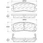 Stoptech 309.03830 Performance 4/89-99 Mitsubishi Eclipse GST Rear Brake Pads