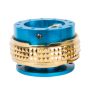 NRG Quick Release Kit - Pyramid Edition - New Blue Body / Chrome Gold Pyramid Ring