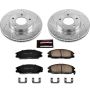 PowerStop K6108 Z23 Daily Driver Carbon-Fiber Ceramic Brake Pad and Drilled & Slotted Rotor Kit
