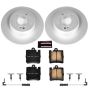PowerStop CRK621 Genuine Geomet Coated Rotor and Carbon-Fiber Ceramic Brake Pad Kit