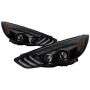 SPYDER 5086105 Projector Headlights - Sequential Turn Signal Light Bar - Black