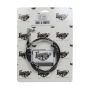 LOKAR LOKVS-1003 VS Throttle Cable Black Black Wrap w/ White Trac