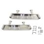 Kentrol 01-06 Jeep TJ Side Steps Pair - - Polished Silver