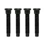 Moroso 46248 Press-In Wheel Studs - 12mm x 1.5 x 3.25in - 4 Pack