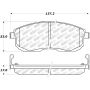 Stoptech 305.08150 Street Select Brake Pads - Rear