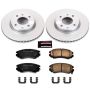 PowerStop CRK5290 Genuine Geomet Coated Rotor and Low-Dust Ceramic Brake Pad Kit