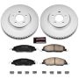 PowerStop CRK5407 Genuine Geomet Coated Rotor and Low-Dust Ceramic Brake Pad Kit