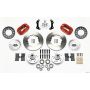 Wilwood 140-11021-R Forged Dynalite Front Kit 11.00in Red 70-72 CDP B & E Body-Disc