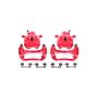 PowerStop S2714 Red Powder Coated Calipers