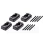 PROTHANE PTN4-508BL Motor Mount Inserts 04-08 Dodge Cummings