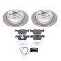 PowerStop SC6852 Semi-Coated Rotor and Low-Dust Ceramic Brake Pad Kit