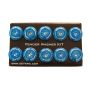 NRG Fender Washer Kit w/Color Matched M6 Bolt Rivets For Plastic (Blue) - Set of 10