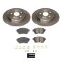 PowerStop KOE8336 OE Stock Replacement Low-Dust Ceramic Brake Pad and Rotor Kit