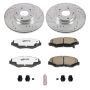 PowerStop K3055-26 Z26 Street Performance Ceramic Brake Pad and Drilled & Slotted Rotor Kit