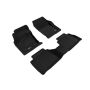 3D Maxpider 13-16 Ford Fusion Elegant 1st 2nd Row - Floor Mat Set (Black)
