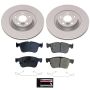 PowerStop CRK8926 Genuine Geomet Coated Rotor and Low-Dust Ceramic Brake Pad Kit