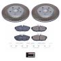 PowerStop SC5941 Semi-Coated Rotor and Low-Dust Ceramic Brake Pad Kit